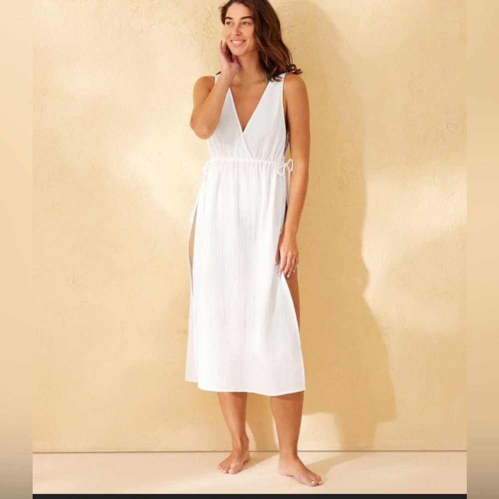 Shade & Shore White Swim Coverup Flowy Design (worn one time) - Picture 3 of 3